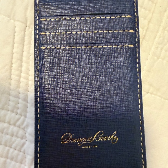 Dooney and Bourke Blue Textured leather Card Holder and Key Fob - Picture 4 of 4